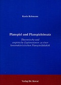 Cover: Planspiel und Planspieleinsatz - Kovac, Dr. Verlag