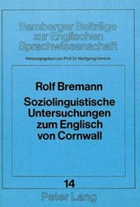 Abbildung von: Soziolinguistische Untersuchungen zum Englisch von Cornwall - Peter Lang Verlag