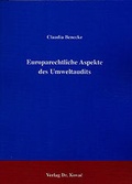 Bild: Europarechtliche Aspekte des Umweltaudits - Kovac, Dr. Verlag