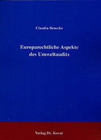 Bild: Europarechtliche Aspekte des Umweltaudits - Kovac, Dr. Verlag