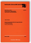 Cover: Bruchmechanische Berechnungsmethoden im Mauerwerksbau. - Fraunhofer IRB Verlag