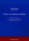 Cover: Mergers & Acquisitions in Banken - Kovac, Dr. Verlag