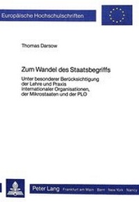Abbildung von: Zum Wandel des Staatsbegriffs - Peter Lang Verlag