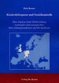 Cover: Kinderdelinquenz und Sozialkontrolle - Kovac, Dr. Verlag