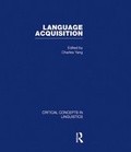 Cover: Language Acquisition: v. 1 - Routledge