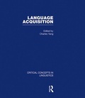 Cover: Language Acquisition: v. 2 - Routledge