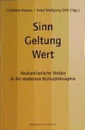 Cover: Sinn, Wert, Geltung - K&ouml;nigshausen & Neumann
