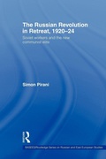 Cover: The Russian Revolution in Retreat, 1920-24 - Routledge
