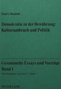 Abbildung von: Gesammelte Essays und Vorträge, Band I - Peter Lang Verlag