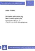 Bild: Probleme der Wandlung des Eigentumsbegriffs - Peter Lang Verlag