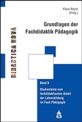 Cover: Grundlagen der Fachdidaktik P&auml;dagogik - Schneider bei wbv