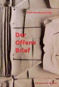 Enlarge image Cover: Der Offene Brief - Königshausen & Neumann
