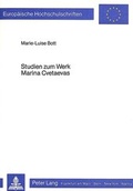 Cover: Studien zum Werk Marina Cvetaevas - Peter Lang Verlag