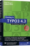 Cover: Einstieg in TYPO3 4.3 - Galileo Computing