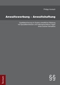 Bild: Anwaltswerbung - Anwaltshaftung - Tectum Wissenschaftsverlag