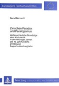 Cover: Zwischen Paradox und Paralogismus - Peter Lang Verlag