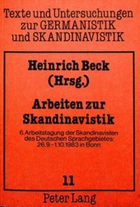 Abbildung von: Arbeiten zur Skandinavistik - Peter Lang Verlag