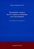 Cover: Strategische Analyse der E-Commerce-Situation von Unternehmen - Kovac, Dr. Verlag