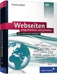 Enlarge image Cover: Webseiten programmieren und gestalten - Galileo Computing
