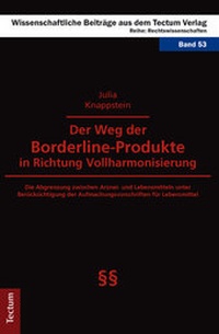 Abbildung von: Der Weg der Borderline-Produkte in Richtung Vollharmonisierung - Tectum Wissenschaftsverlag