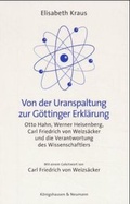 Cover: Von der Uranspaltung zur G&ouml;ttinger Erkl&auml;rung - K&ouml;nigshausen & Neumann