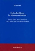 Cover: Soziale Intelligenz im Managementkontext - Kovac, Dr. Verlag
