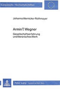 Enlarge image Cover: Armin T. Wegner - Peter Lang Verlag