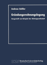 Abbildung von: Gründungsrechnungslegung - Deutscher Universitätsverlag