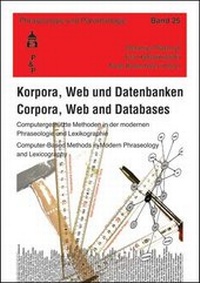 Abbildung von: Korpora, Web und Datenbanken. Corpora, Web and Databases - Schneider Hohengehren
