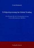 Cover: Erfolgsabgrenzung im Global Trading - Kovac, Dr. Verlag
