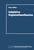 Cover: Subjektive Organisationstheorien - Deutscher Universit&auml;tsverlag