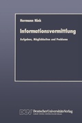 Cover: Informationsvermittlung - Deutscher Universit&auml;tsverlag