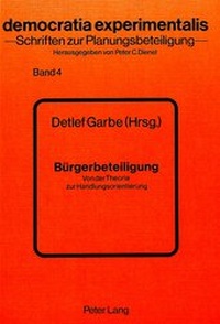 Abbildung von: Bürgerbeteiligung - Peter Lang Verlag