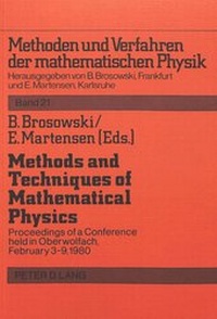 Enlarge image Cover: Methods and Techniques of Mathematical Physics - Peter Lang Verlag