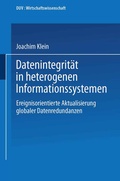 Cover: Datenintegrit&auml;t in heterogenen Informationssystemen - Deutscher Universit&auml;tsverlag