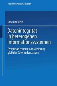 Enlarge image Cover: Datenintegrität in heterogenen Informationssystemen - Deutscher Universitätsverlag