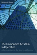 Cover: The Companies Act 2006: In Operation - Routledge Cavendish