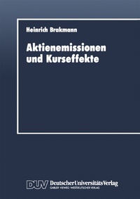 Abbildung von: Aktienemissionen und Kurseffekte - Springer Gabler