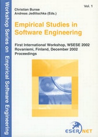 Enlarge image Cover: Empirical Studies in Software Engineering. - Fraunhofer IRB Verlag