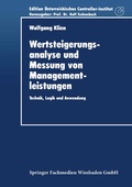 Cover: Wertsteigerungsanalyse und Messung von Managementleistungen - Deutscher Universit&auml;tsverlag