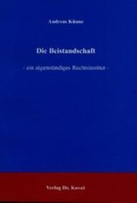 Abbildung von: Die Beistandschaft - Kovac, Dr. Verlag
