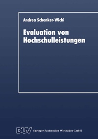 Abbildung von: Evaluation von Hochschulleistungen - Deutscher Universitätsverlag