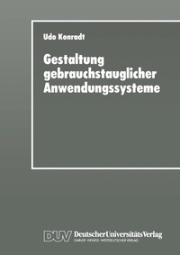 Abbildung von: Gestaltung gebrauchstauglicher Anwendungssysteme - Deutscher Universitätsverlag