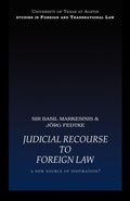 Cover: Judicial Recourse to Foreign Law - Routledge Cavendish
