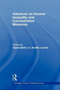 Enlarge image Cover: Advances on Income Inequality and Concentration Measures - Routledge