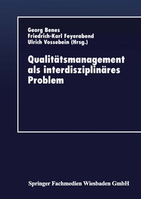 Abbildung von: Qualitätsmanagement als interdisziplinäres Problem - Deutscher Universitätsverlag