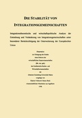 Cover: Die Stabilit&auml;t von Integrationsgemeinschaften - Deutscher Universit&auml;tsverlag