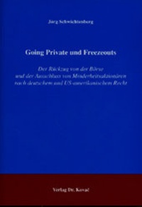 Abbildung von: Going Private und Freezeouts - Kovac, Dr. Verlag
