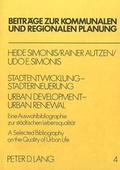 Cover: Stadtentwicklung - Stadterneuerung- Urban Development - Urban Renewel - Peter Lang Verlag