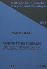 Abbildung von: Ankunft des Herrn - Peter Lang Verlag